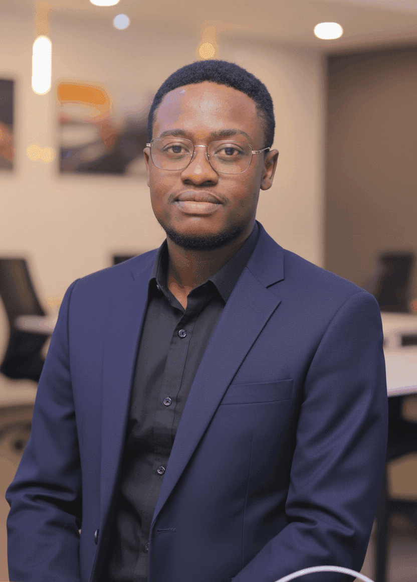 Portrait de Georges Mubemba, ingénieur en systèmes d'information à Kinshasa
